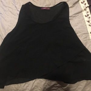 Black tank blouse